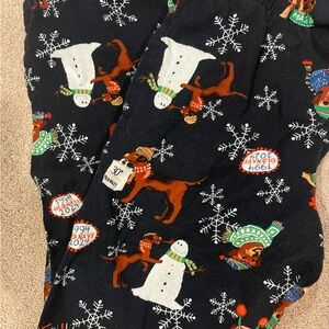 Old Navy Black Holiday Dog Pajama Pants